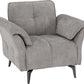 Amalfi 1 Seater Sofa - GREY FABRIC