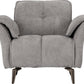 Amalfi 1 Seater Sofa - Grey Fabric