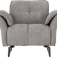 Amalfi 1 Seater Sofa - GREY FABRIC
