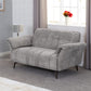 Amalfi 2 Seater Sofa - GREY FABRIC