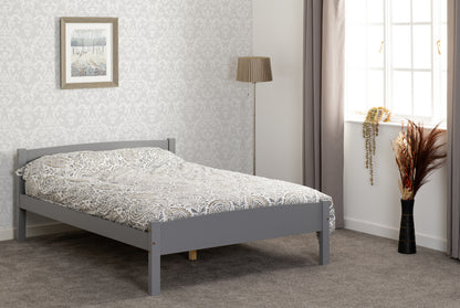 Amber 4'6" Bed - GREY SLATE