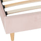 Amelia 3' Bed - PINK VELVET FABRIC