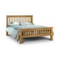 Amsterdam 135cm Double Light Oak High Footend Solid Oak Bed