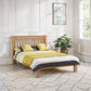 Amsterdam 135cm Double Light Oak Low Footend Solid Oak Bed