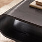 Apollo Black Ash 100cm Rectangular Coffee Table