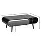 Apollo Black Ash 100cm Rectangular Coffee Table