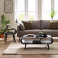 Apollo Black Ash 100cm Rectangular Coffee Table