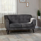 Ashley 2 Seater Sofa - DARK GREY
