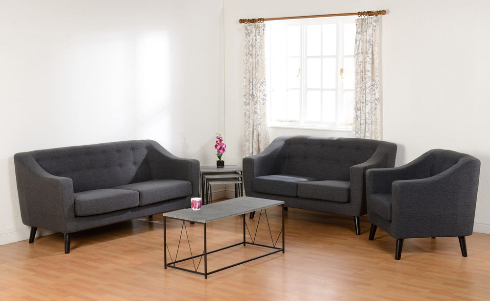 Ashley 2 Seater Sofa - DARK GREY