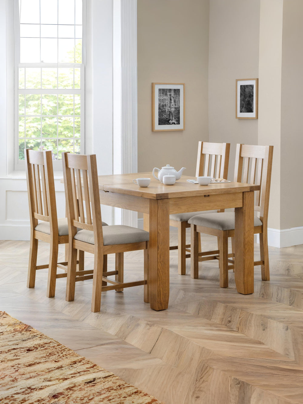 Astoria 6 Seater Extending Dining Table - Oak