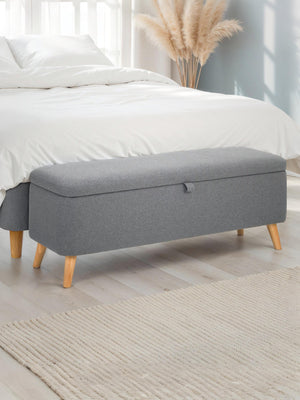 Astrid Blanket Box - Grey