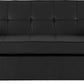 Astoria Sofa Bed - Black Faux Leather
