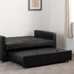 Astoria Sofa Bed - Black Faux Leather