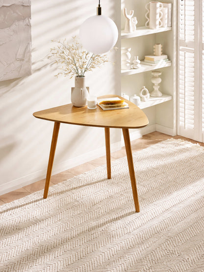 Athena Light Oak Triangular 3 Seater Dining Table