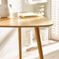 Athena Light Oak Triangular 3 Seater Dining Table