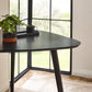 Athena Black Triangular 3 Seater Dining Table