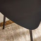 Athena Black Triangular 3 Seater Dining Table