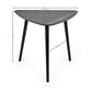 Athena Black Triangular 3 Seater Dining Table