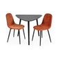 Athena Black Triangular 3 Seater Dining Table