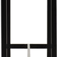 Athens Breakfast Bar Set - Acacia Effect/Black