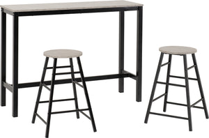 Athens Breakfast Bar Set - CONCRETE EFFECT