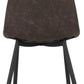 Athens Chair (Box of 2) - Brown Faux Leather