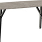 Athens Oval Coffee Table - Concrete Effect/Black