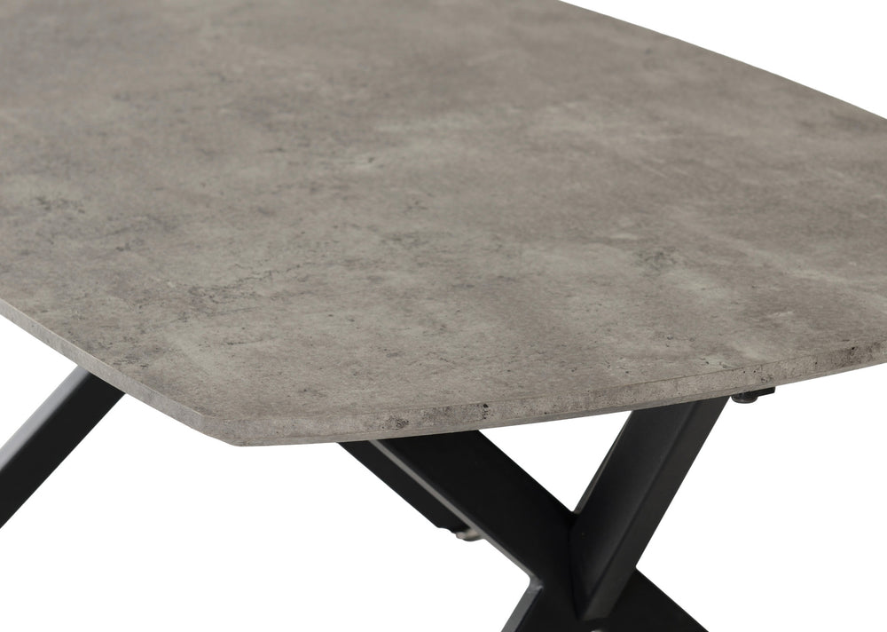 Athens Oval Coffee Table - CONCRETE EFFECT