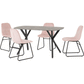 Athens Rectangular Dining Set + Lukas Chairs