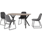 Athens Rectangular Dining Set + Lukas Chairs