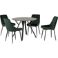 Athens Round Dining Set + Avery Chairs