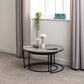 Athens Round Coffee Table Set - CONCRETE EFFECT