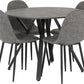 Athens Round Dining Set - CONCRETE EFFECT