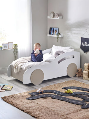 Atlantis Toddler Size White Car Bed