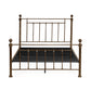 Aurealia Brass Effect Metal Double Bed