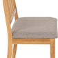 Austin Dining Bench - Oak Effect/Grey Fabric