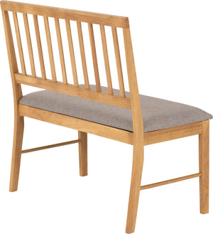 Austin Dining Bench - OAK EFFECT/GREY FABRIC