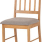 Austin Chair (Box of 2) - OAK EFFECT/GREY FABRIC