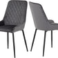 Avery Chair (Box of 2) - GREY VELVET