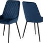 Avery Chair (Box of 2) - SAPPHIRE BLUE VELVET