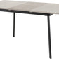 Avery Extending Dining Table - Concrete/Grey Oak Effect/Black