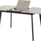 Avery Extending Dining Table - Concrete/Grey Oak Effect/Black