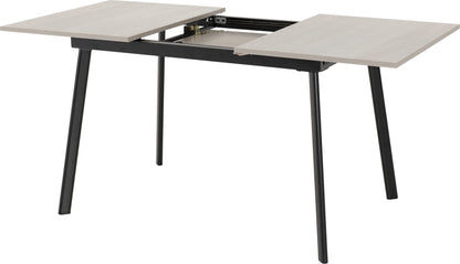 Avery Extending Dining Table - CONCRETE/GREY OAK EFFECT
