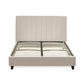 Aylen Upholstered Bed Frame - Oatmeal Linen, Small Double