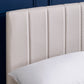 Aylen Upholstered Bed Frame - Oatmeal Linen, Small Double