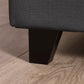 Aylen Upholstered Bed Frame - Dark Grey Linen, Small Double