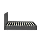 Aylen Upholstered Ottoman Storage Bed Frame - Dark Grey Linen, King