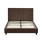 Aylen Upholstered Bed Frame - Chocolate Velvet, Single
