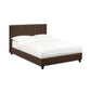 Aylen Upholstered Bed Frame - Chocolate Velvet, King