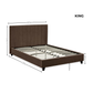 Aylen Upholstered Bed Frame - Chocolate Velvet, King